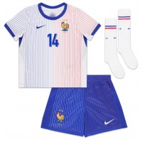Francúzsko Adrien Rabiot #14 Vonkajší Detský futbalový dres ME 2024 Krátky Rukáv (+ trenírky)